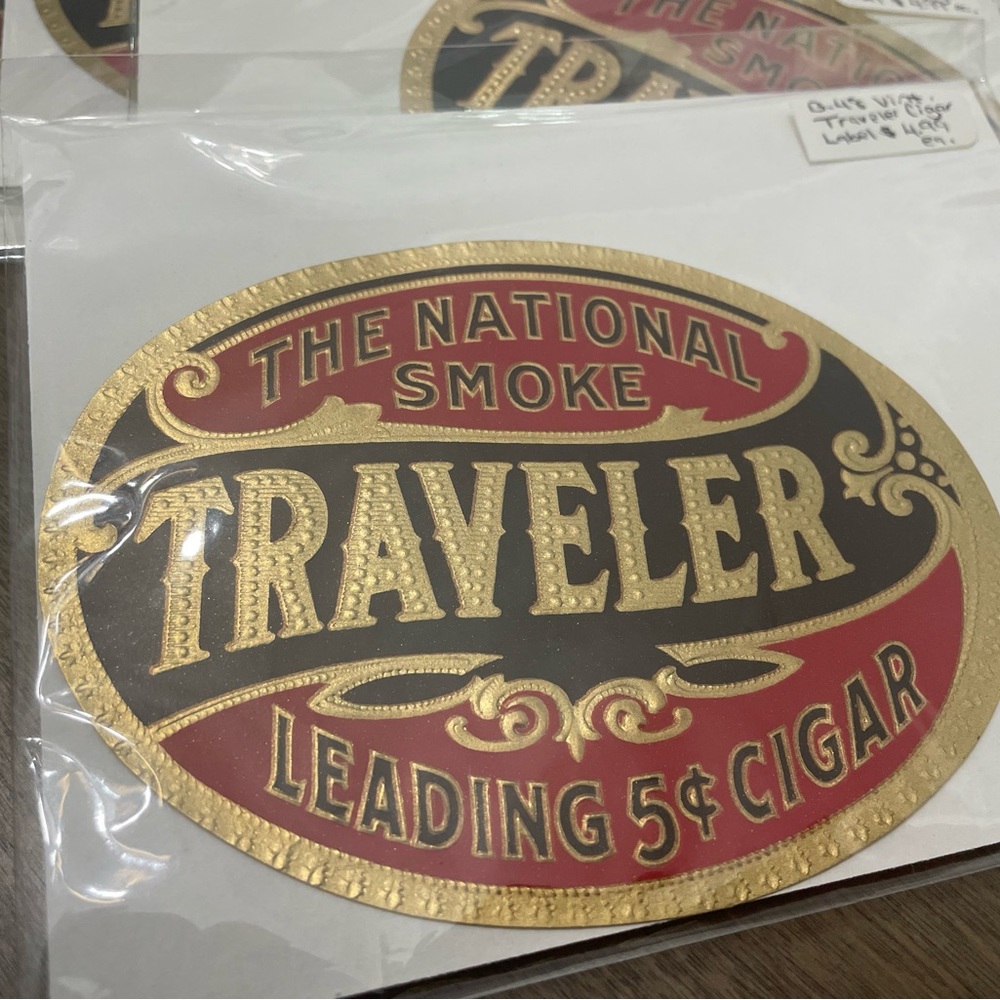 (9) Vintage “Traveller Cigar” Labels